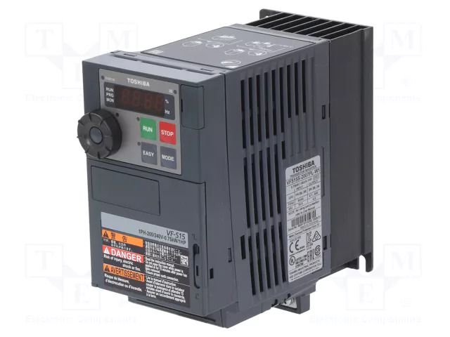 Vector inverter; Max motor power: 0.75kW; Usup: 200÷230VAC; VFS15 TOSHIBA VFS15S-2007PL-W