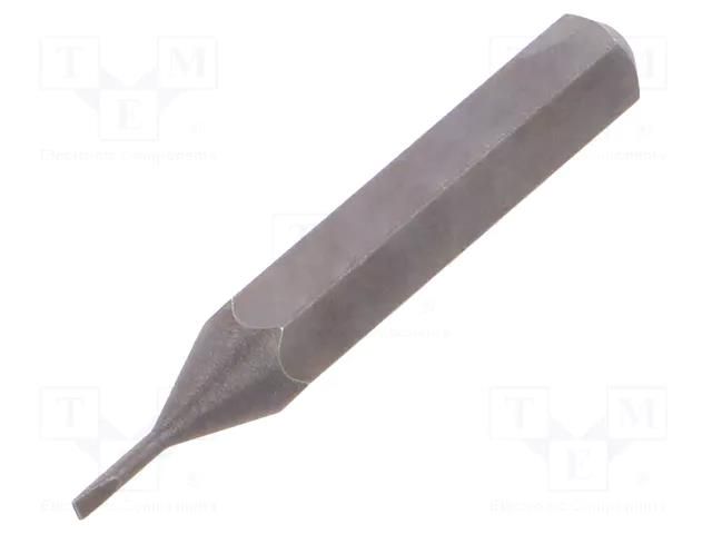 Screwdriver bit; slot; 0.8x0.2mm; Overall len: 28mm; MICRO WIHA WIHA.40600