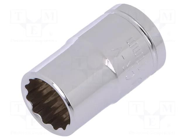Socket; 12-angles,socket spanner; 11mm; 3/8"; Plating: chromium Workpro WP-W074135WE