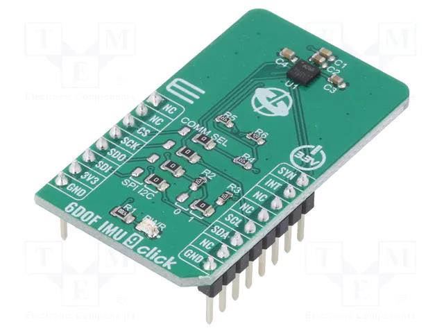 Click board; prototype board; Comp: IAM-20680; 3.3VDC MIKROE MIKROE-3827