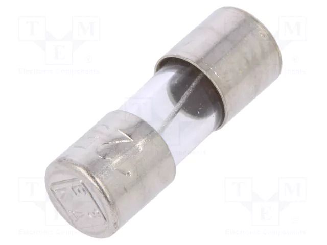 Fuse: fuse; 5A; 125VAC; time-lag; cylindrical,glass; 5x15mm ESKA ZKTM-5.0A