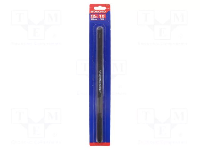 Hacksaw blade-set; metal; 300mm; 24teeth/inch; 10pcs. Workpro WP-W016041WE