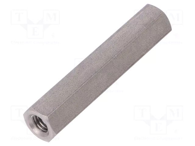 Screwed spacer sleeve; 50mm; Int.thread: M6; hexagonal DREMEC TFF-M6X50/DR149