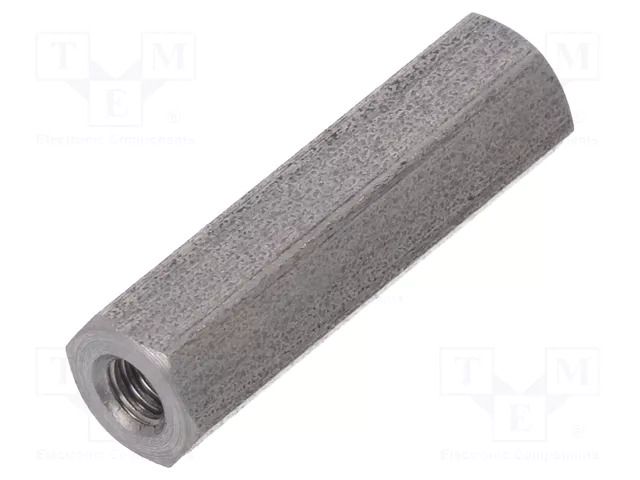 Screwed spacer sleeve; 18mm; Int.thread: M2,5; hexagonal DREMEC TFF-M2.5X18/DR142