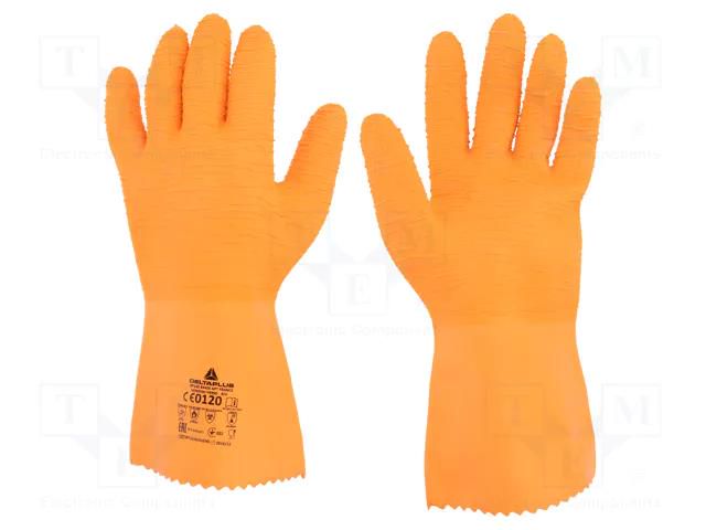 Protective gloves; Size: 8; latex; VENIFISH VE990 DELTA PLUS DEL-VE990OR08