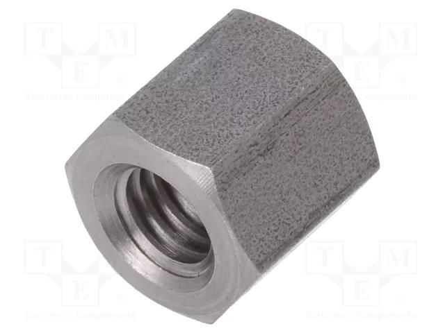 Screwed spacer sleeve; 10mm; Int.thread: M6; hexagonal DREMEC TFF-M6X10/DR149