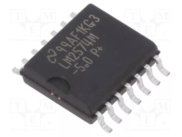 PMIC; DC/DC converter; Uin: 4÷40VDC; Uout: 5VDC; 0.5A; SO14-W; SMD TEXAS INSTRUMENTS LM2574M-5.0/NOPB