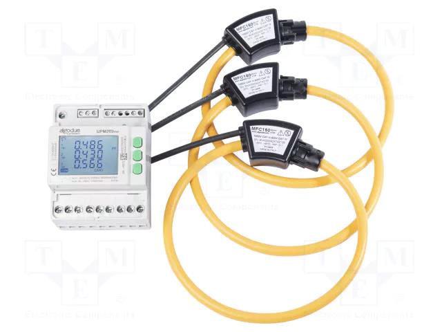 Meter: power quality analyser; for DIN rail mounting; LCD; IP20 ALGODUE UPM209RGW-05