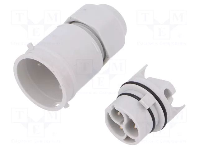 Connector: AC supply; screw terminal; male; 16A; 250V; ways: 3; 2+PE AAG STUCCHI 3701/V