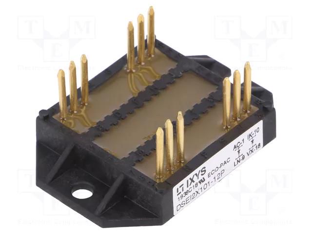 Module: diode; double independent; 1.2kV; If: 91Ax2; ECO-PAC 2 IXYS DSEI2X101-12P