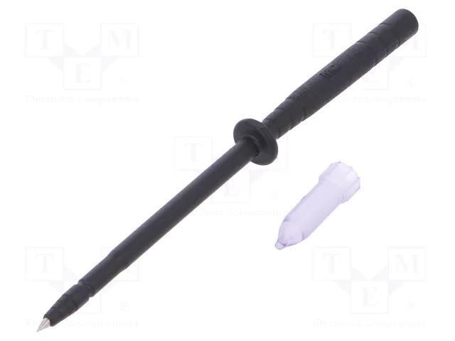 Test probe; 1A; black; Tip diameter: 2mm; Socket size: 2mm STÄUBLI SPP2-S-21