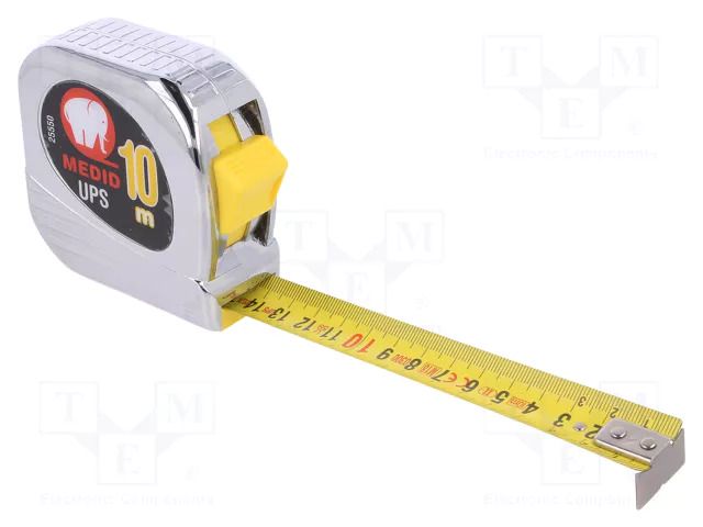 Measuring tape; L: 10m; Width: 25mm; measure MEDID MED.25550