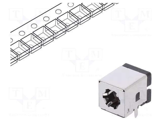 Connector: DC supply; socket; male; angled 90°; THT; 5.5/2.1mm HSM C9750-CPNB0000R