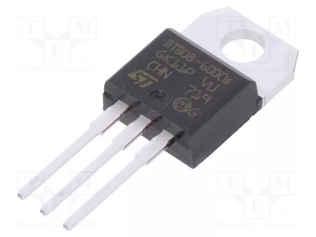 Triac; 600V; 8A; TO220AB; Igt: 35mA STMicroelectronics BTB08-600CWRG