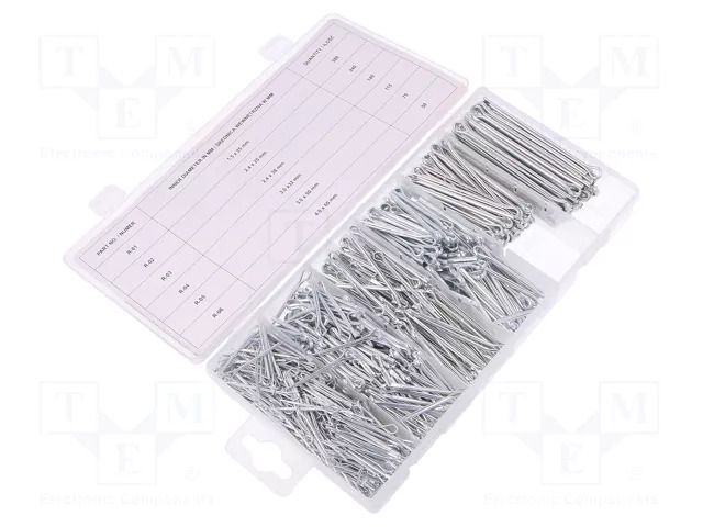 Set of splint pin; 1000pcs. YATO YT-06885
