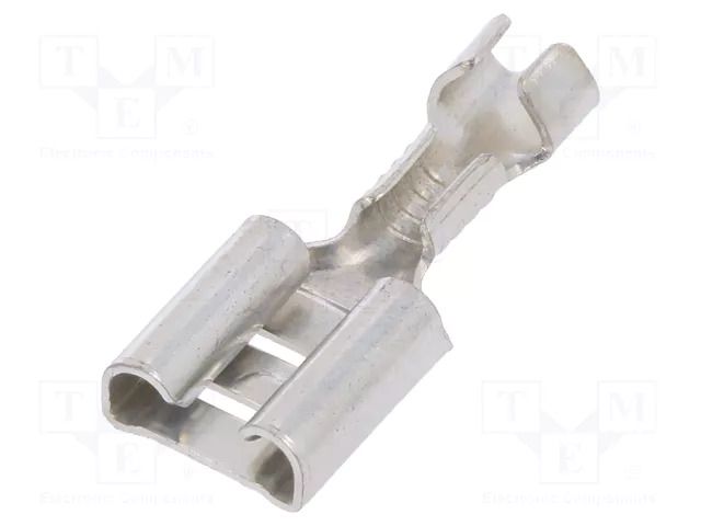 Terminal: flat; 6.3mm; 0.8mm; female; 0.5÷1mm2; crimped; for cable VOGT 3831N.67