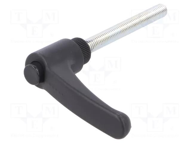 Lever; adjustable; Thread len: 70mm; Lever length: 63mm; -30÷130°C ELESA+GANTER ERX.63P-M8X70-C1