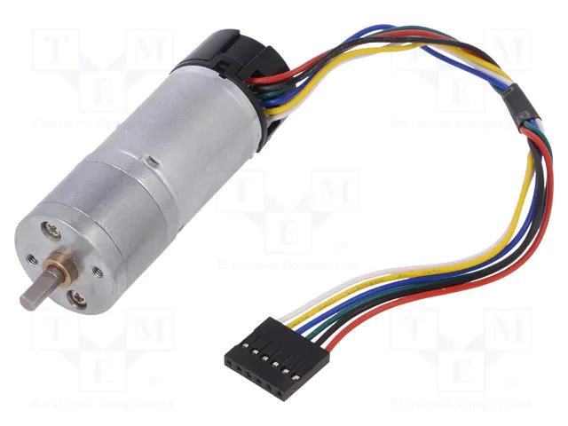 Motor: DC; with encoder,with gearbox; LP; 12VDC; 1.1A; 71rpm POLOLU POLOLU-4886