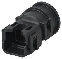 COVER, PLUG CONN, 2POS, BLK, PA 2363791-1