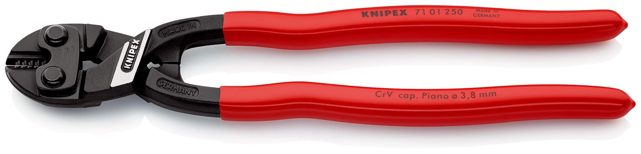 KNIPEX 71 01 250 CoBolt® XL Compact Bolt Cutter plastic coated black atramentized 250 mm 71 01 250 4003773079637