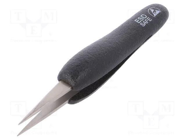 Tweezers; Blade tip shape: sharp; Tweezers len: 120mm; ESD IDEAL-TEK IDL-00.SA.DN.6