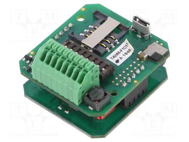 RFID reader; 4.3÷5.5V; RS232,RS485,TTL,USB; antenna; Range: 100mm ELATEC T4W2-F01C7P