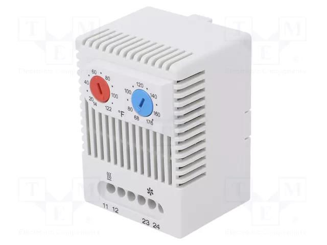 Sensor: thermostat; NC + NO; 10A; 250VAC; screw terminals; IP20 STEGO 01175.0-01