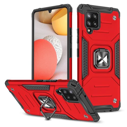 Wozinsky Ring Armor Case Kickstand Tough Rugged Cover for Samsung Galaxy A42 5G red, Wozinsky 5907769316494