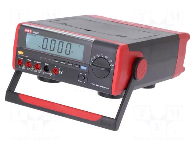 Benchtop multimeter; LCD; 3 5/6 digits; Illumin: yes; True RMS AC UNI-T UT803