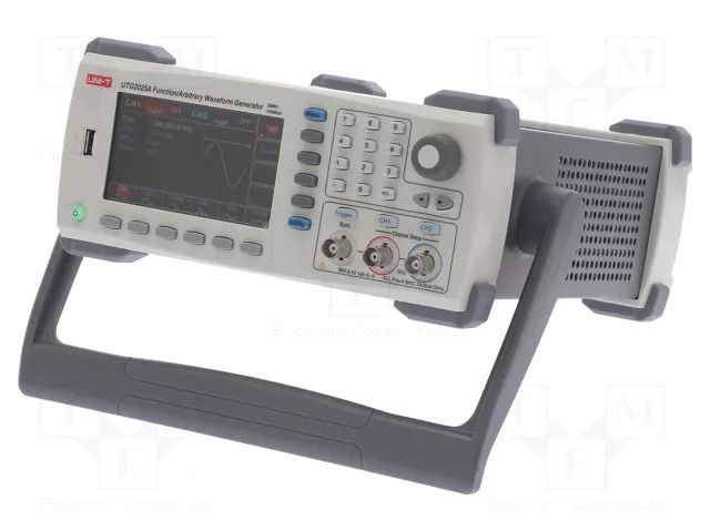 Generator: arbitrary, function; 25MHz; LCD TFT 4,3"; 480x272 UNI-T UTG2025A