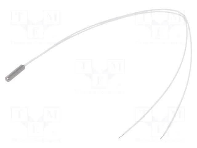 Sensor: temperature; Pt100; 100Ω; cl.B; Body dim: Ø3x12mm TEWA TEMPERATURE SENSORS TT4PT100BT180C312