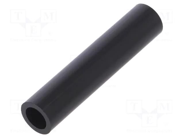 Spacer sleeve; cylindrical; polyamide; L: 55mm; Øout: 12mm; black DREMEC DR3812/8.2X55