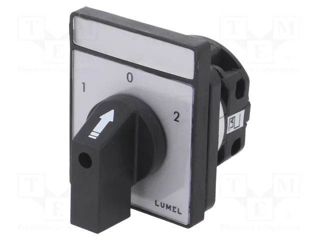 Switch: cam switch; Stabl.pos: 3; 16A; 1-0-2; for building in; grey LUMEL PKT1-C60L102OFA00