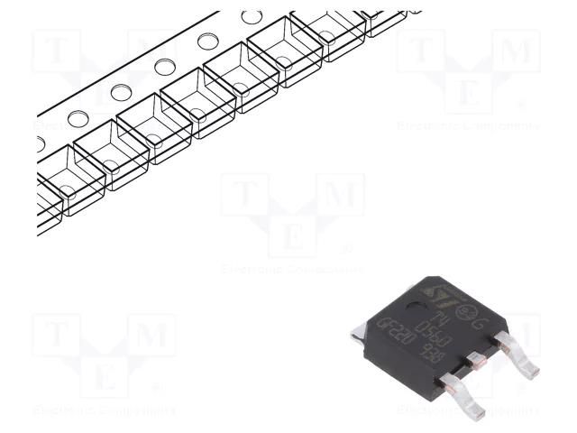 Triac; 600V; 4A; DPAK; Igt: 5mA STMicroelectronics T405-600B-TR