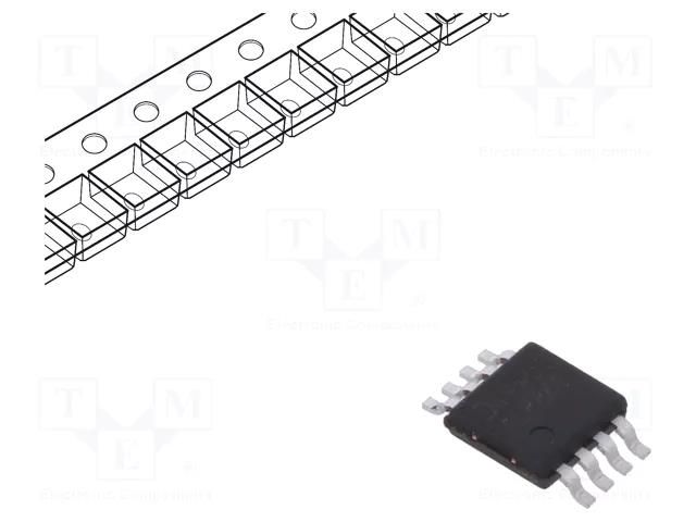 IC: driver; buck; LED driver; MSOP8; 1.5A; Ch: 1; PWM,linear dimming DIODES INCORPORATED AL8861MP-13