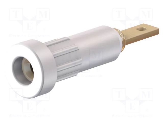 Connector: 2mm banana; socket; 10A; Overall len: 23mm; white; 60VDC STÄUBLI EB2-29