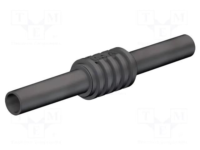 Connector: 4mm banana; adapter,socket; 32A; 1kV; 62.5mm; black STÄUBLI XHK-21
