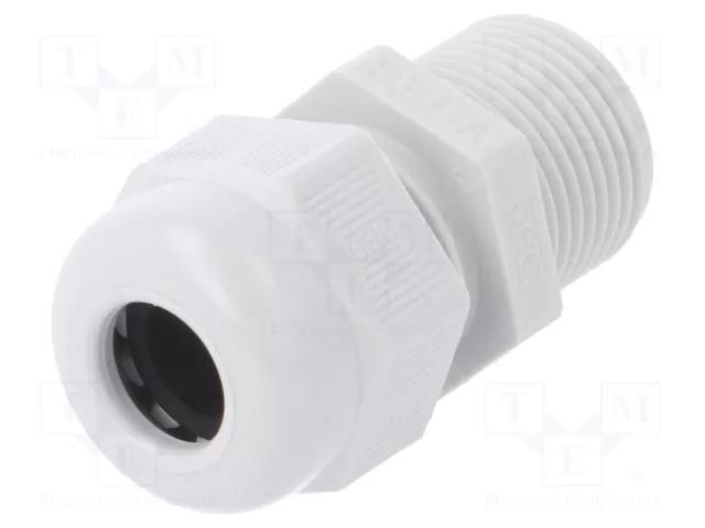 Cable gland; with long thread; PG11; IP68; polyamide; light grey OBO BETTERMANN OBO-2024306