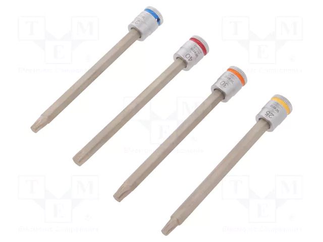 Wrench-set; socket spanner; Torx®; Chrom-vanadium steel; 1/4" WERA WERA.05003375001