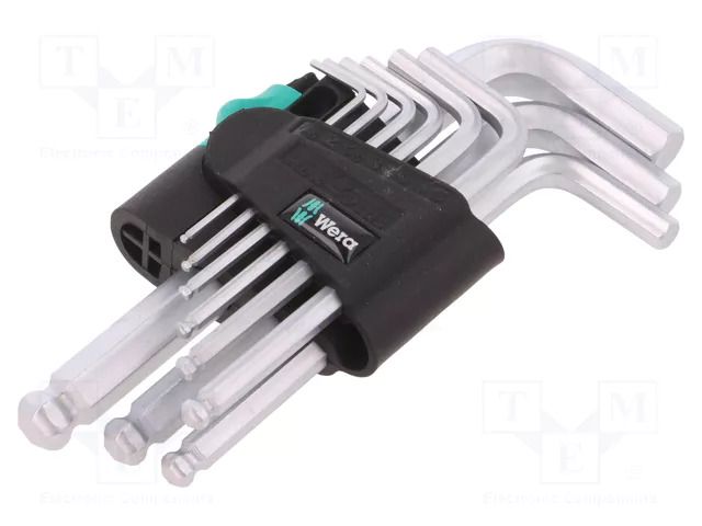 Wrench: hex key-set; Hex Plus; 9pcs. WERA WERA.05133163001