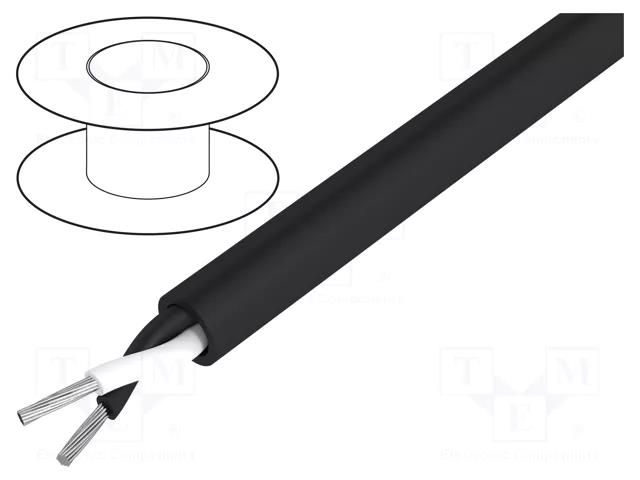Wire; InfoBiT 16; stranded; Cu; PVC; black; 300V,500V; -40÷80°C BITNER BITNER-LP0169