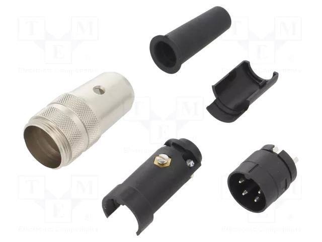 Connector: M16; plug; 680; male; PIN: 4; 150V; unshielded; 6A; IP40 BINDER 09-0309-00-04