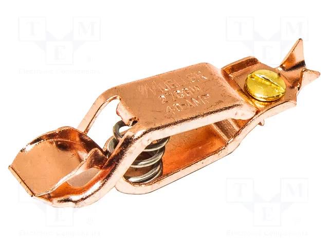 Crocodile clip; 40A; Grip capac: max.16mm; Overall len: 61mm MUELLER ELECTRIC BU-27CGW