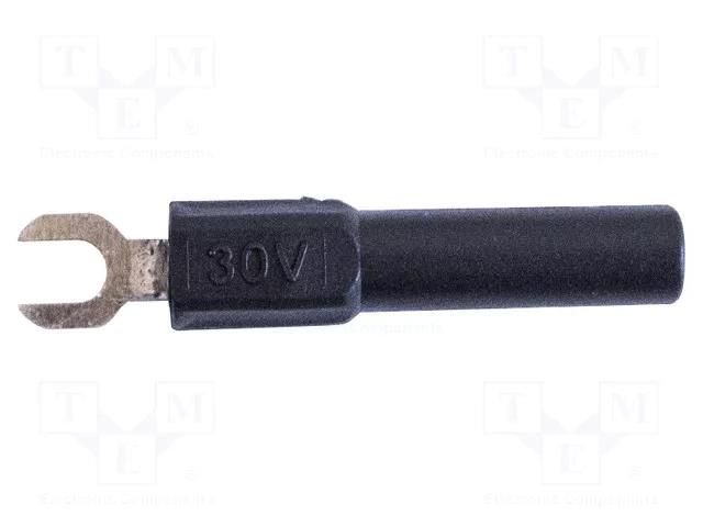 Connector: fork terminals; banana 4mm plug,fork terminal; 60VDC MUELLER ELECTRIC BU-30211-0