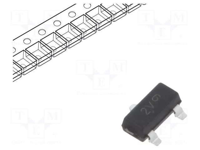 Transistor: PNP; bipolar; Darlington; 30V; 0.5A; 0.225W; SOT23 ONSEMI MMBTA64LT1G