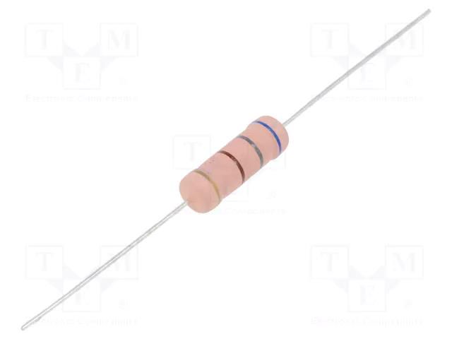 Resistor: metal oxide; THT; 680Ω; 5W; ±5%; Ø0.75x36mm; Ø6x17mm SR PASSIVES MOF5WS-680R