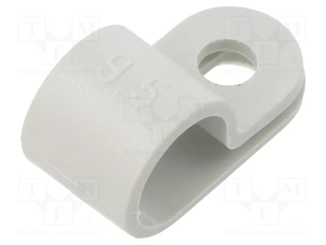 Fixing clamp; Cable P-clips; ØBundle : 9.5mm; W: 10mm; polyamide OBO BETTERMANN OBO-2222094