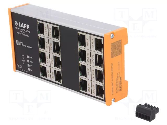 Switch Ethernet; managed; Number of ports: 16; 18÷30VDC; RJ45 LAPP 21700143