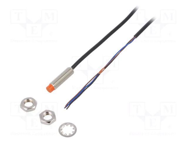 Sensor: inductive; OUT: PNP / NO; 0÷2mm; 10÷30VDC; M8; 2m; IP67; 1kHz AUTONICS PR08-2DP
