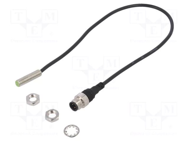 Sensor: inductive; OUT: 2-wire NO; 0÷1.5mm; 10÷30VDC; M8; 0.3m; IP67 AUTONICS PRWT08-1.5DO